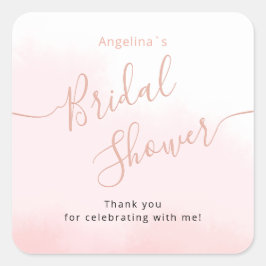 Pegatina de una ducha de novia.