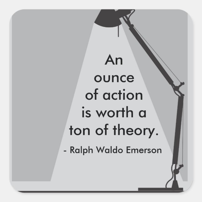 pegatina de "Una onza de acción" (Anverso)