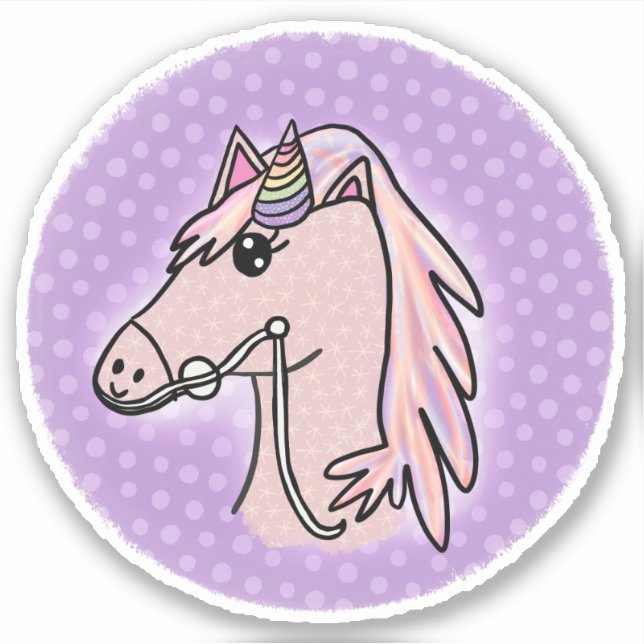 Pegatina de Unicorn (Anverso)