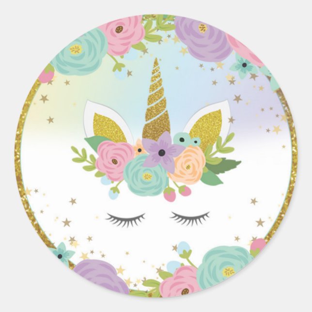 Pegatina de Unicorn (Anverso)