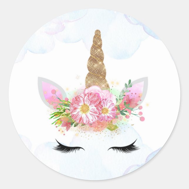 Pegatina de Unicorn (Anverso)