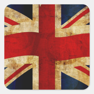 Pegatina de Union Jack Square