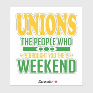 Pegatina de Union Weekends
