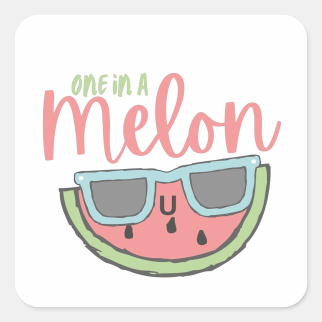 Pegatina de Uno en un Melón (Anverso)