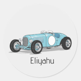 Pegatina de upsherin de coches de época