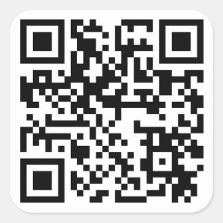 Pegatina de URL de código QR 2,5 x 2,5 pulgadas