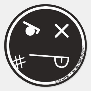PEGATINA de US Crash Face #2 (3 pulgadas)