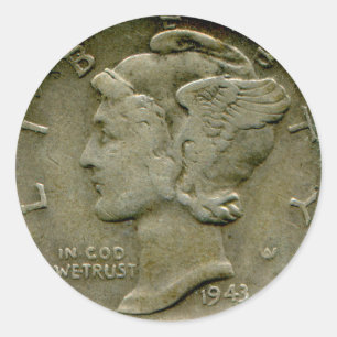 pegatina de US Mercury 1943