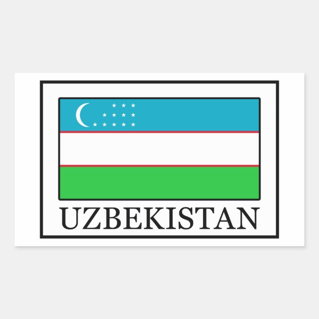 Pegatina de Uzbekistán (Anverso)