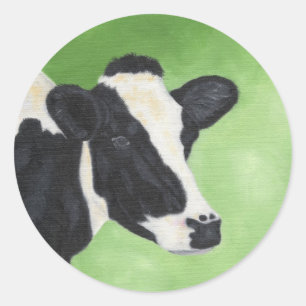 Pegatina de vaca Holstein