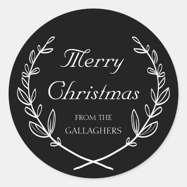 Pegatina de vacaciones de Laurel personalizado en  (Anverso)