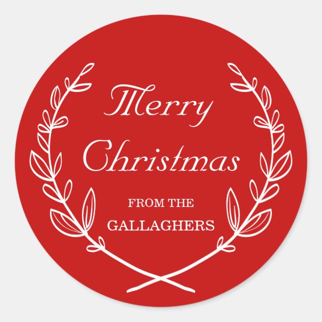 Pegatina de vacaciones de Laurel personalizado en  (Anverso)