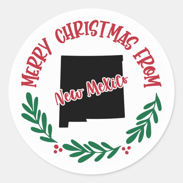 Pegatina de vacaciones de Nuevo México (Anverso)