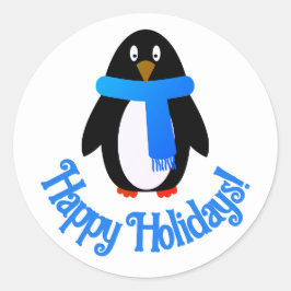 Pegatina de vacaciones de Pingüino