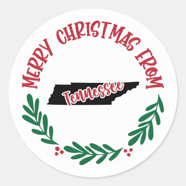 Pegatina de vacaciones de Tennessee (Anverso)