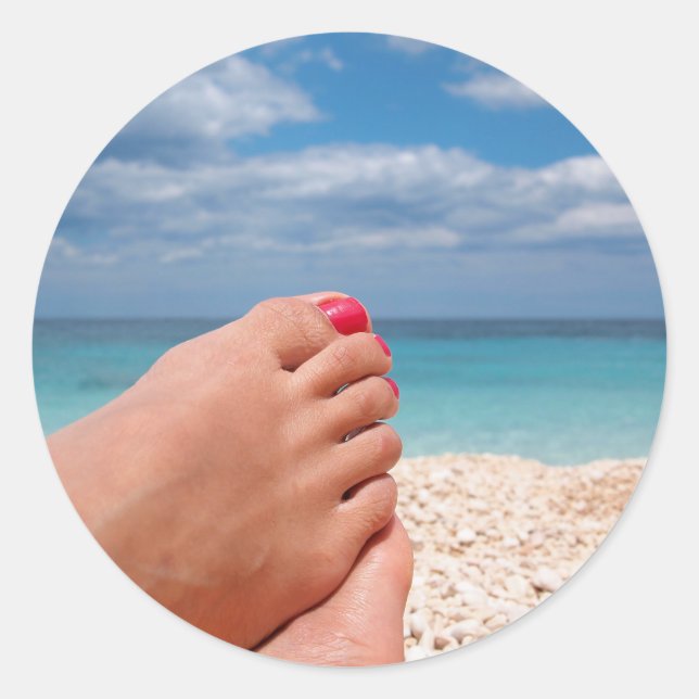 Pegatina de vacaciones de verano (Anverso)