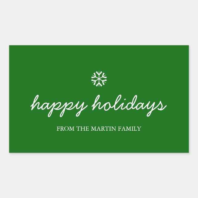 Pegatina de vacaciones - vacaciones felices (Anverso)