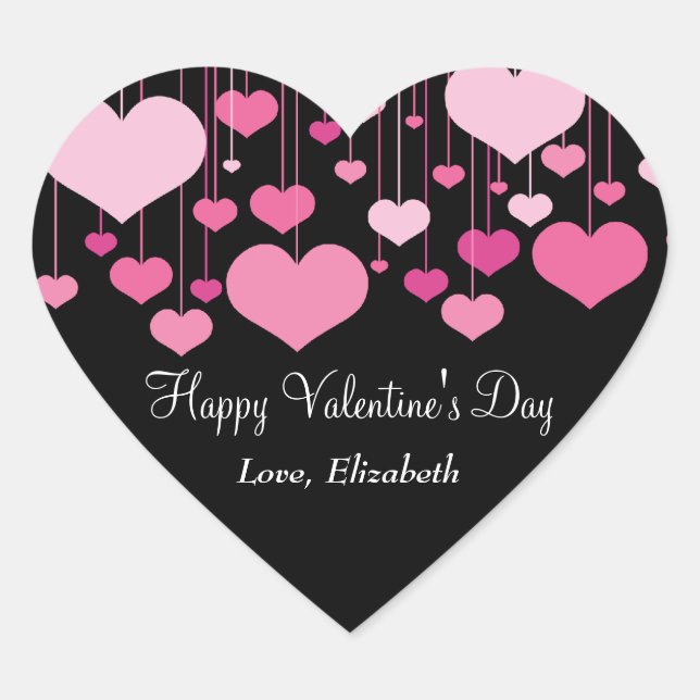 Pegatina de Valentine de Heartlines (Anverso)