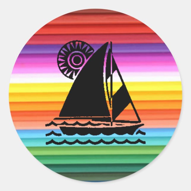 Pegatina de velero (Anverso)