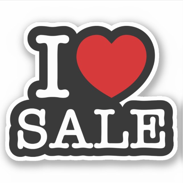 Pegatina DE VENTA DE CORAZÓN (Anverso)