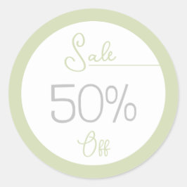 Pegatina de venta de promoción de tiendas femenina