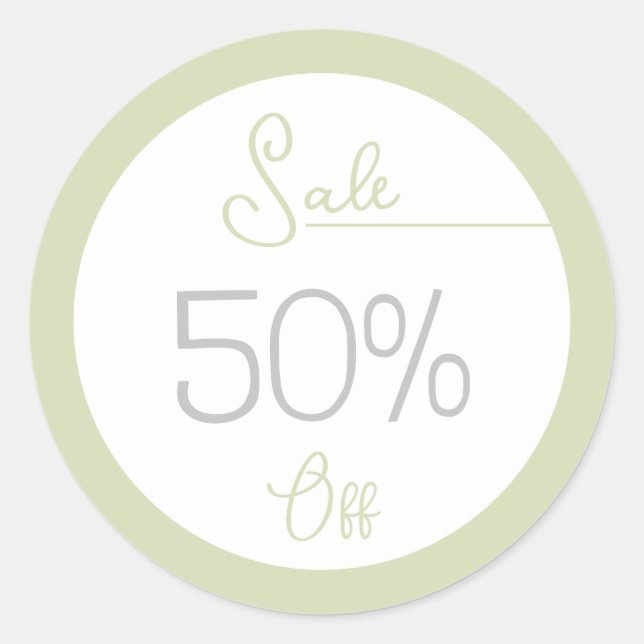 Pegatina de venta de promoción de tiendas femenina (Anverso)