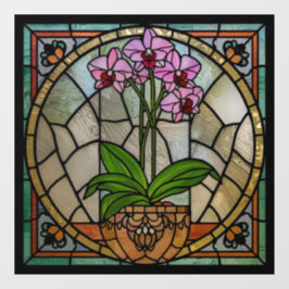 Pegatina de ventana con estilo de vidrio emplomado