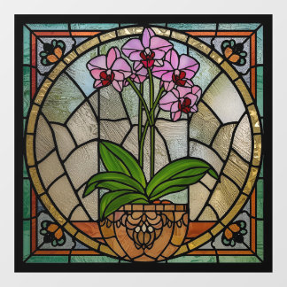 Pegatina de ventana con estilo de vidrio emplomado