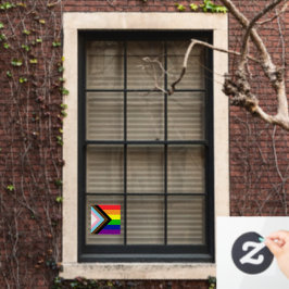 PEGATINA DE VENTANA DE BANDERA ARCOÍRIS TODO INCLU