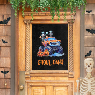 Pegatina de ventana de Halloween espeluznante de l