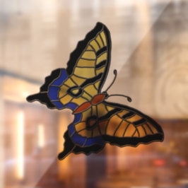 Pegatina de ventana de mariposa swallowtail de vid