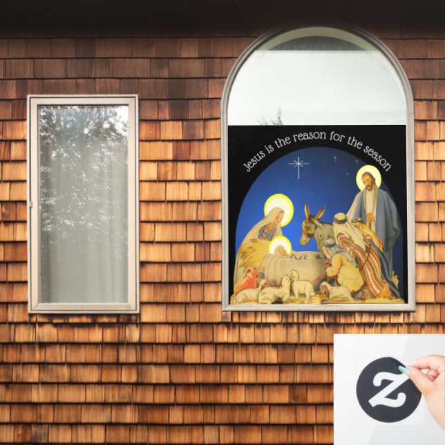 Pegatina de ventana de Natividad (Ventana de inicio)