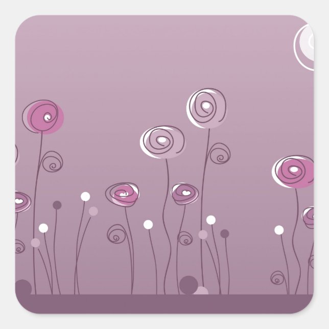 Pegatina de verano morado (Anverso)