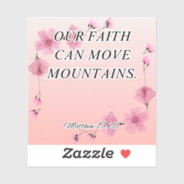 Pegatina de versículos de la Biblia