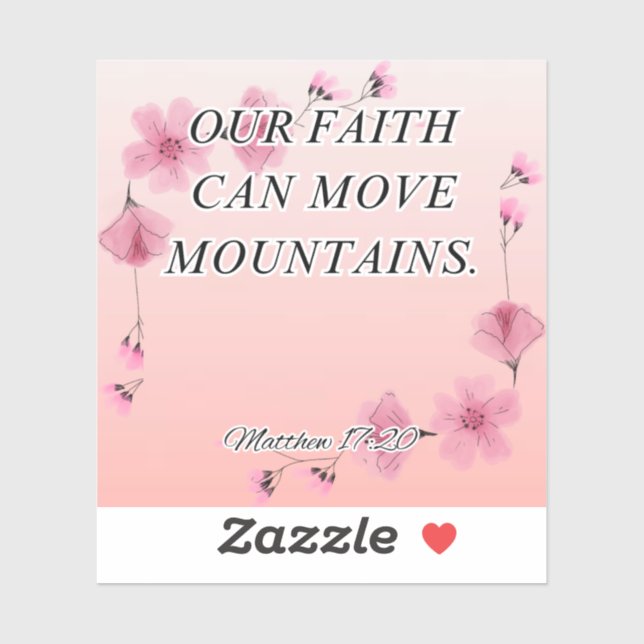 Pegatina de versículos de la Biblia (Hoja)