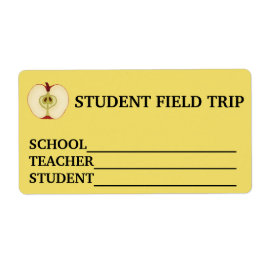 Pegatina de viaje de campo de escuela de nombres p