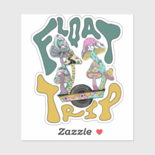 Pegatina de viaje flotante