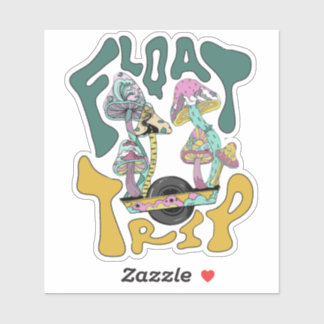 Pegatina de viaje flotante