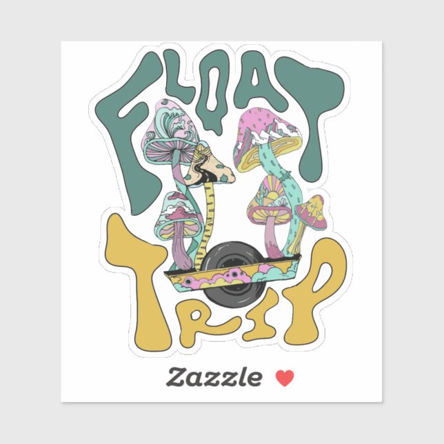 Pegatina de viaje flotante (Hoja)