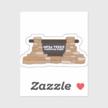 Pegatina de viajes del Parque Nacional Mesa Verde