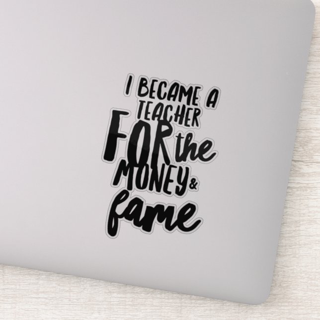 Pegatina de vida del profesor (Detalle)