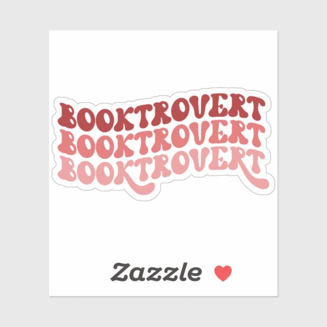 Pegatina de viníl retro rojo multicolor (Hoja)