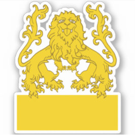 Pegatina de vinília de fin de leones de SCA