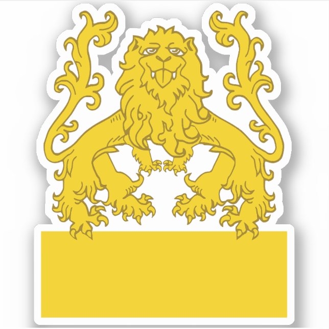 Pegatina de vinília de fin de leones de SCA (Anverso)