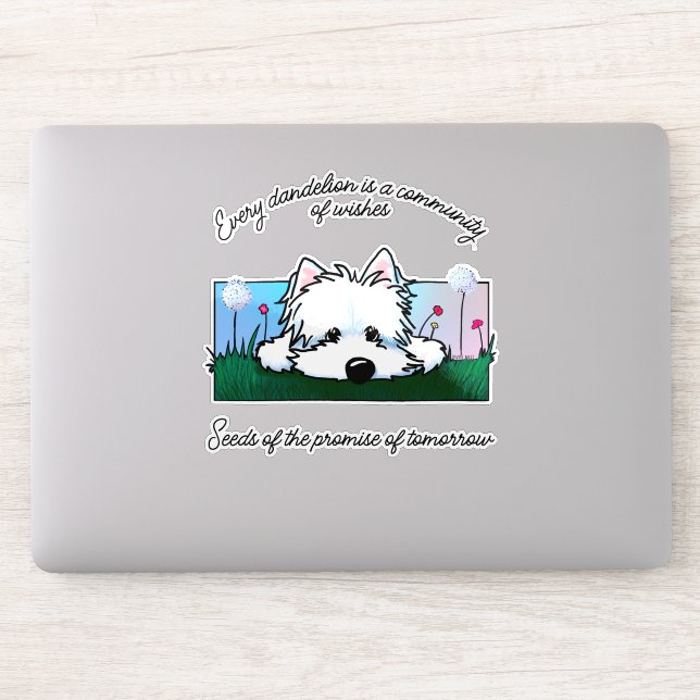 Pegatina de vinílico de corte Personalizado Dandel (Ordenador)