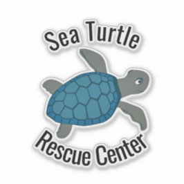 Pegatina de vinílico de diseño de tortuga marina