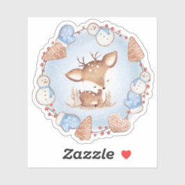 Pegatina de vinílico de Navidades de cola