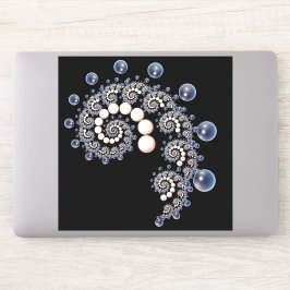 Pegatina de vinílico en espiral de marfil y perla