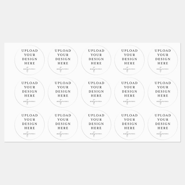 pegatina de vinilo a prueba de agua de 1,5" (Hoja)