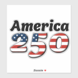 Pegatina de vinilo America 250 8" x 8"